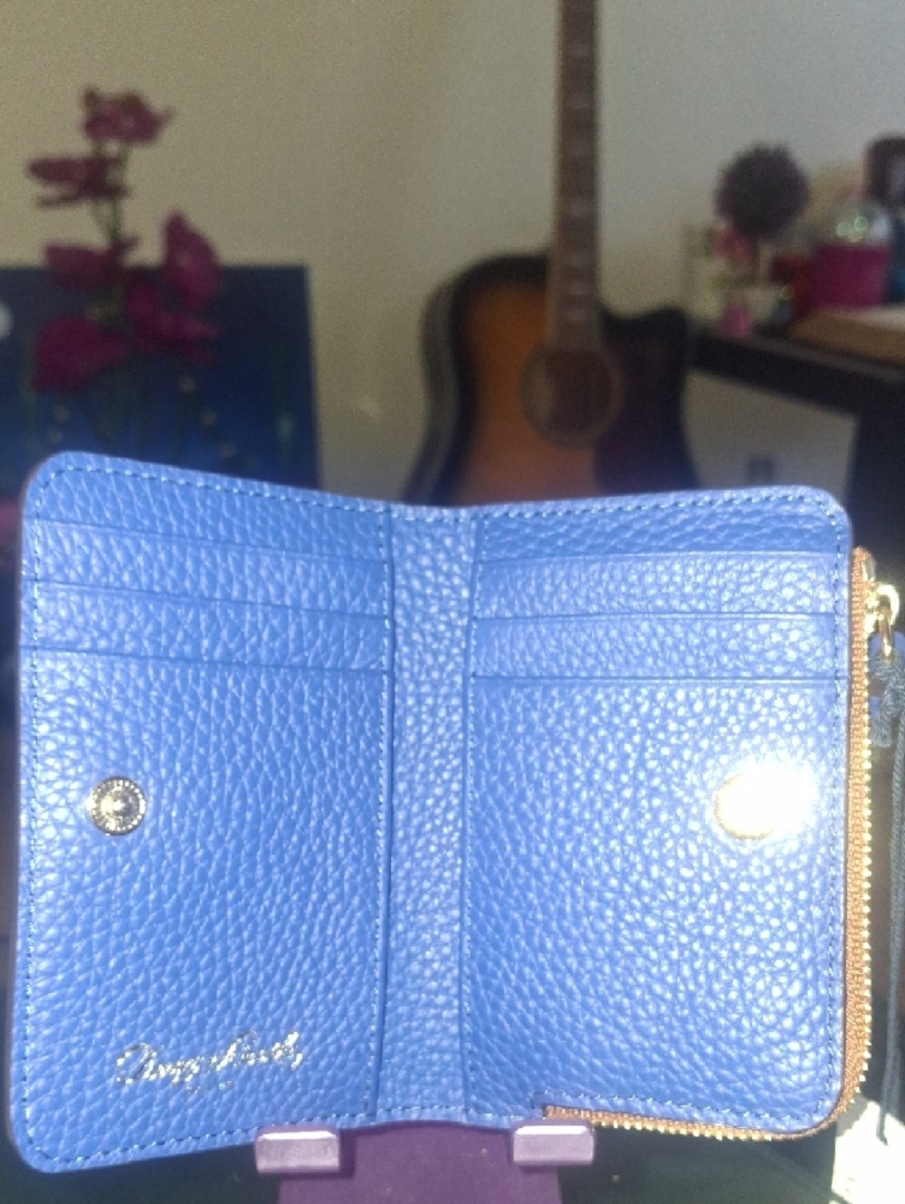 Dooney & Bourke Zip Credit Card Wallet 12 -French Blue💙 - Picture 5 of 8